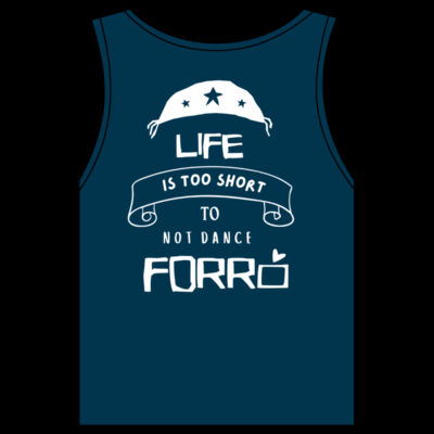 Women's Sunday Singlet - White - Life is too short to not dance Forró Thumbnail