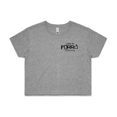 Women's Crop Tee - Black logo Thumbnail