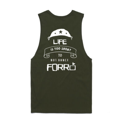 Men's Barnard Tank - White - Life is too short to not dance Forró Thumbnail