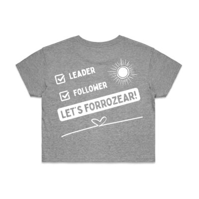 Women's Crop Tee - White - Leader Follower Thumbnail